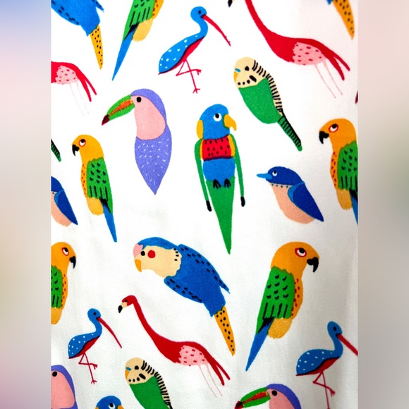 ANTHROPOLOGIE / LARKE Parrot Shift Dress - Sz XS - Picture 11 of 12